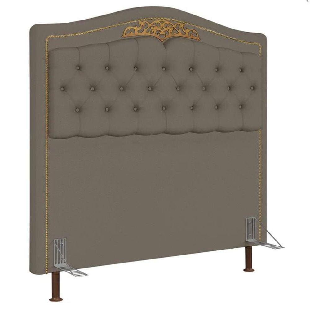 Cabeceira Cama Box King 195cm Marcheli Corano Areia