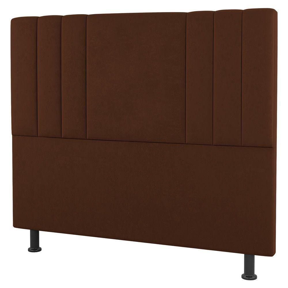 Cabeceira Cama Box Casal Queen 160Cm Suede Terracota