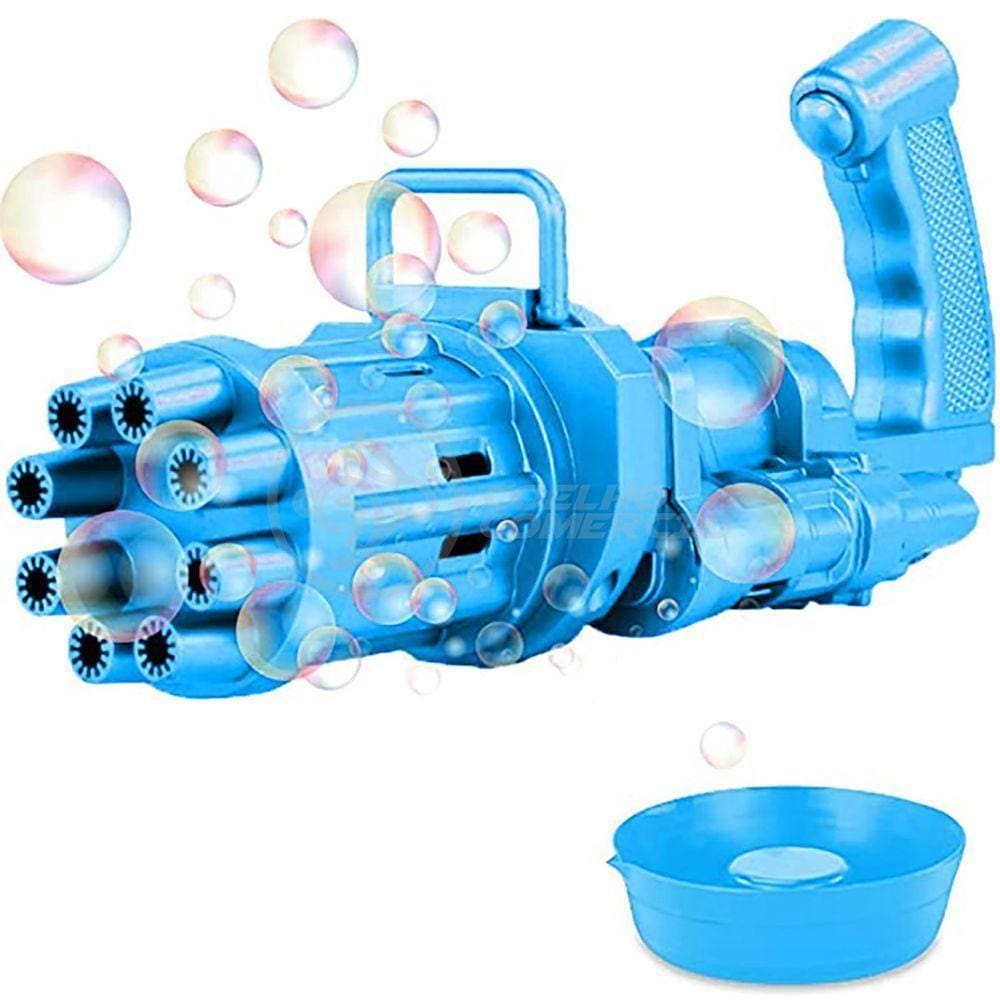 Máquina Elétrica Tiktok Lança Bolhas Azul
