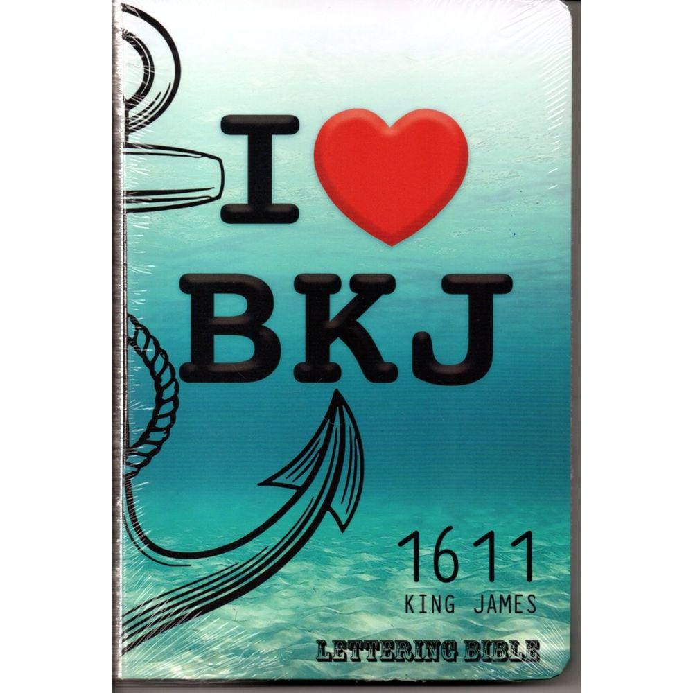 Biblia Bkj 1611 Lettering I love Bkj Capa Dura