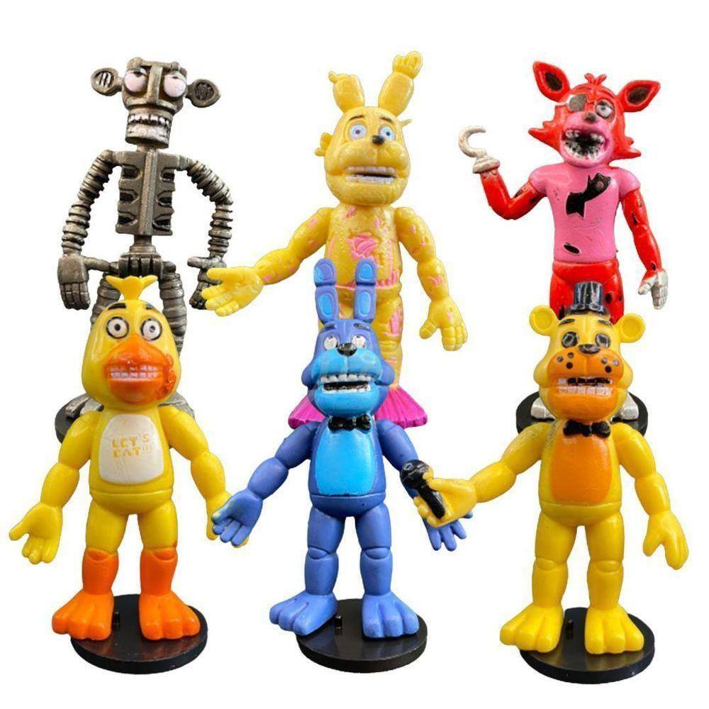Kit 6 Bonecos Five Nights At Freddy | Extra