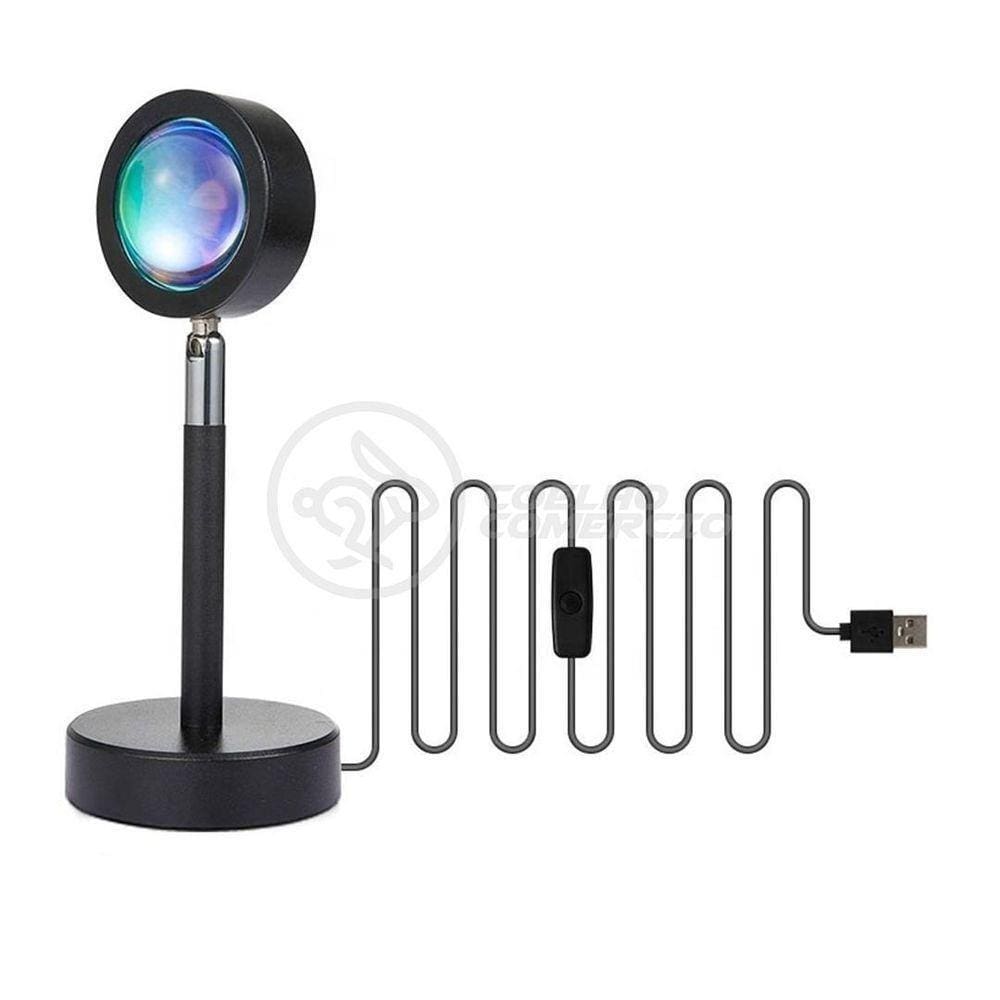 Projetor Ring Light Sunset Luminária Tiktok Usb - Sol Nº1