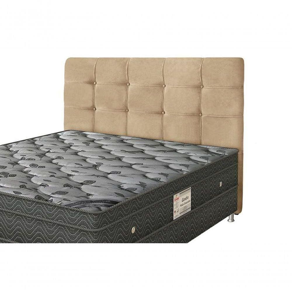 Cabeceira Para Cama Box Casal Clean 1400mm Suede Bege