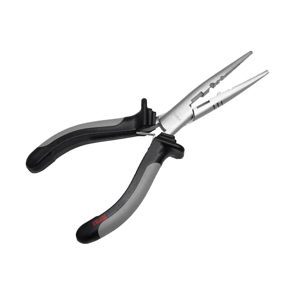 Alicate Pesca Rapala Fishermans Pliers Bico Longo em Aço Inox Cabo Emborrachado