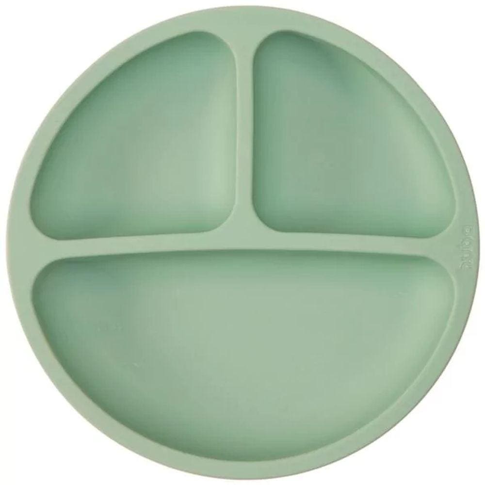 Pratinho Em Silicone Com Ventosa Verde