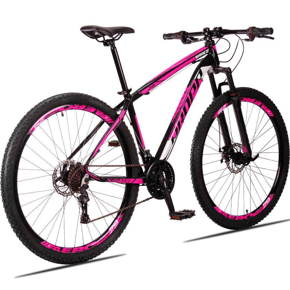 Bicicleta Dropp Race Disc M Aro 29 Susp. Dianteira 21 Marchas - Preto/rosa