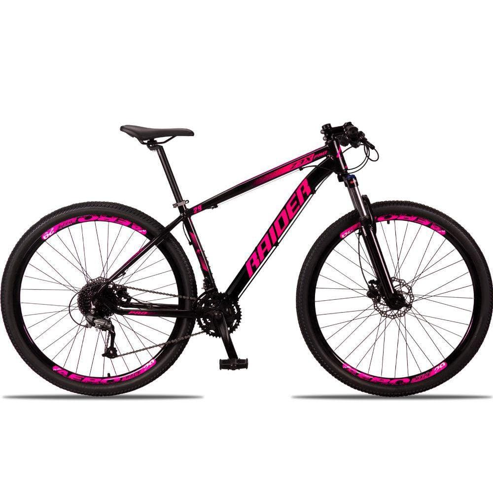 Bicicleta 29 Raider Z3X Pro 24V Câmbios Shimano Tourney Cubo K7 ?Freio Hidráulico Suspensão Trava