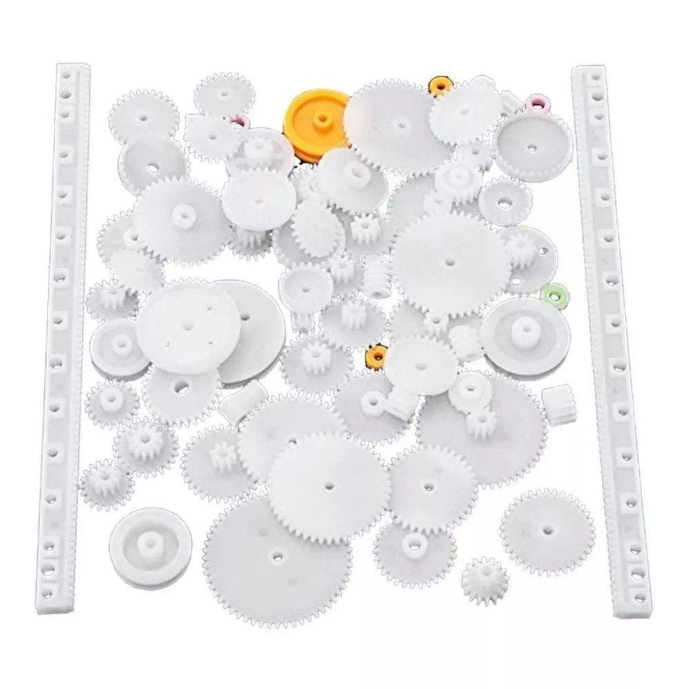 Kit 75 Engrenagens Plasticas Polias Correias Diversos - A1020