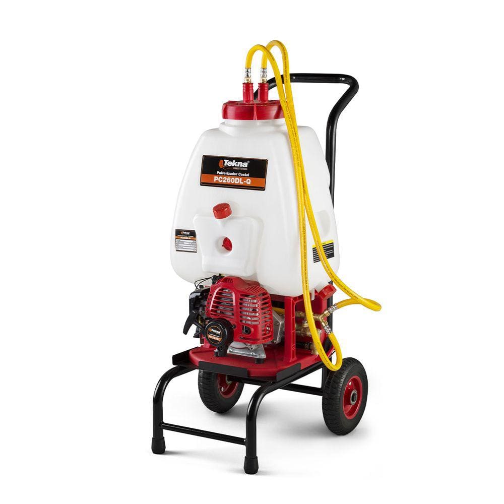 Pulverizador Costal 25 Litros Agrícola Gasolina 2T 26Cc 2 Lanças Tekna Pc260tkdl
