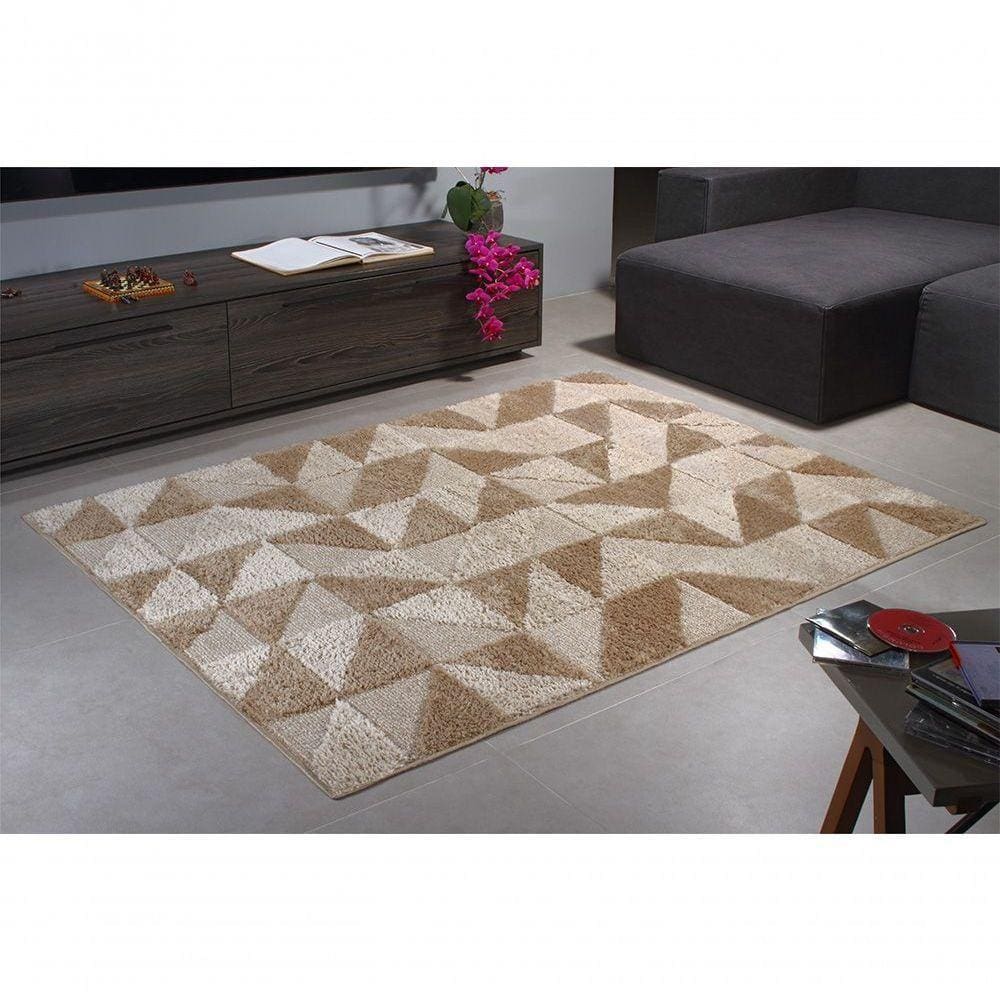 Tapete Sala Antiderrapante Jazz Trigo 2m X 2,5m Des