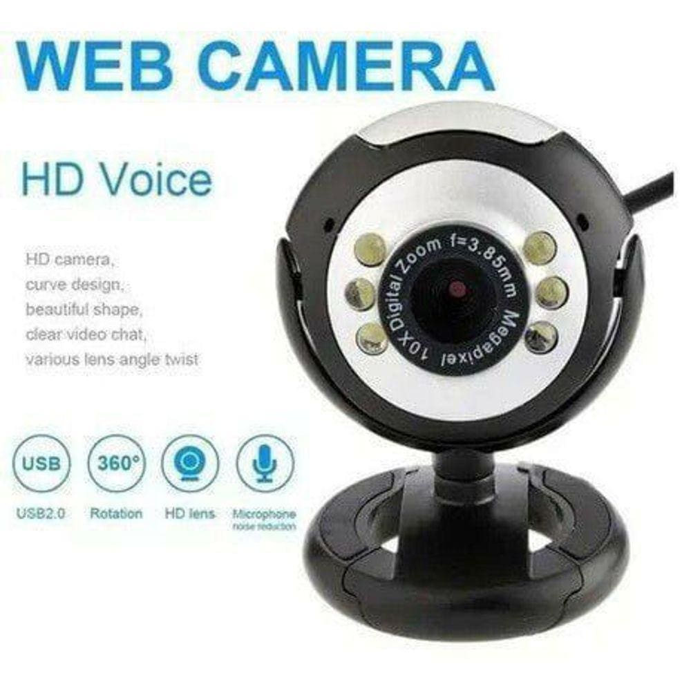 Webcam Camera 640X480 Usb Para Video Chamadas Pc E Notebook Lehmox - Ley-53