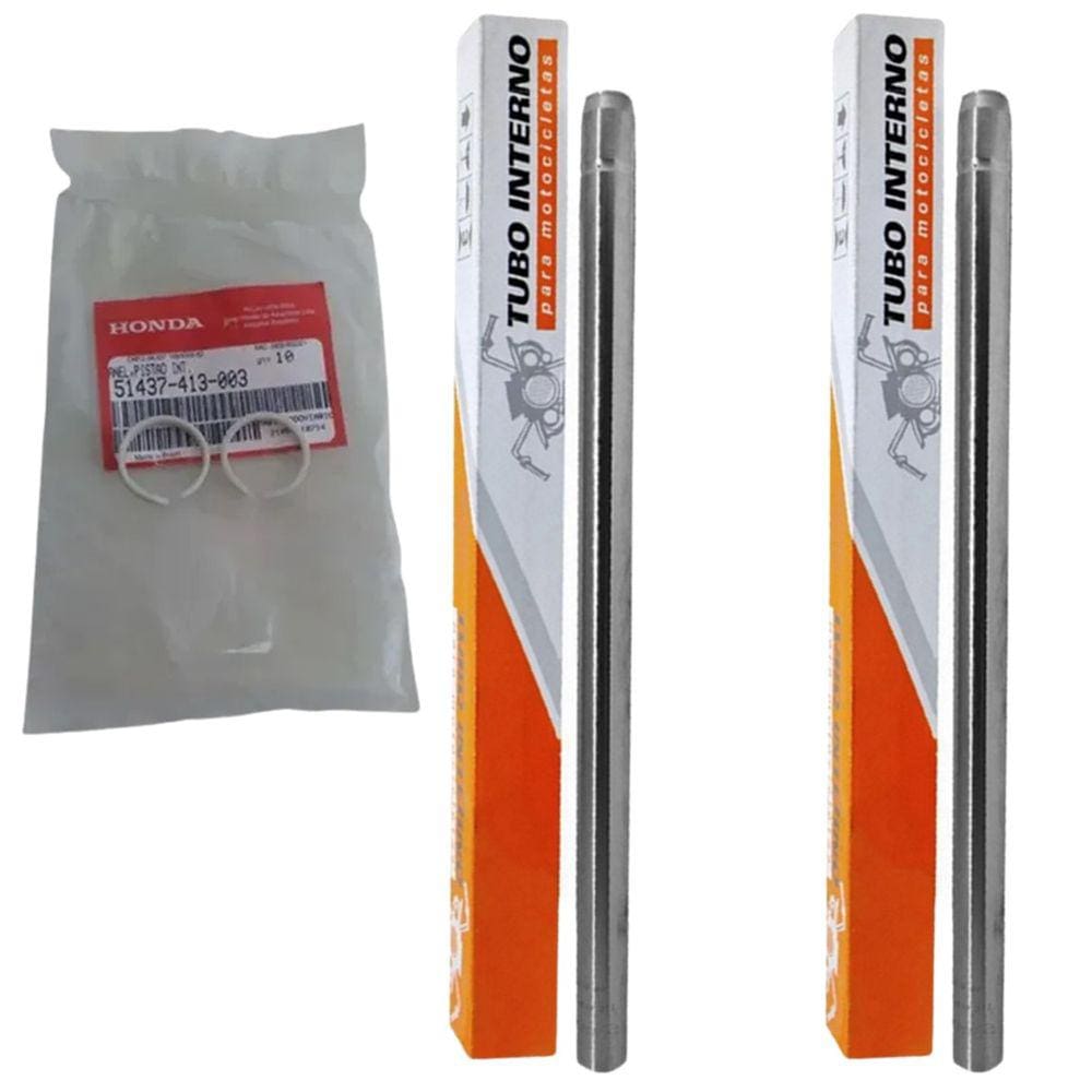 Kit Tubo Interno Bengala + Anel Flauta Nylon Titan/ Fan 150