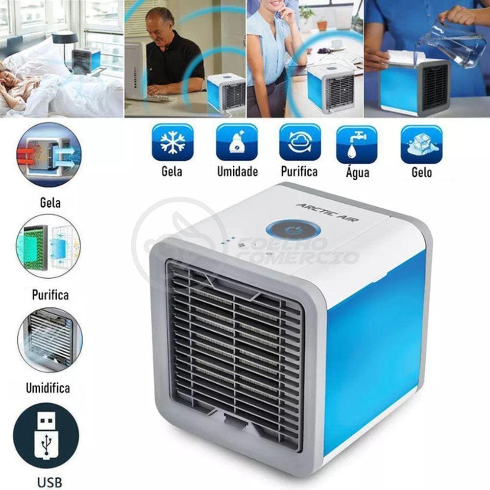 Ar Condicionado Portátil Air Cooler Umidificador Climatizador