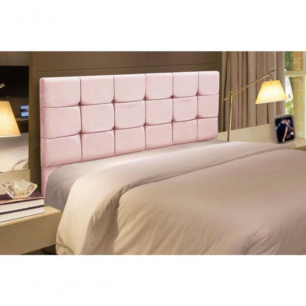 Cabeceira Estofada De Cama Casal 140cm Ana Rosa