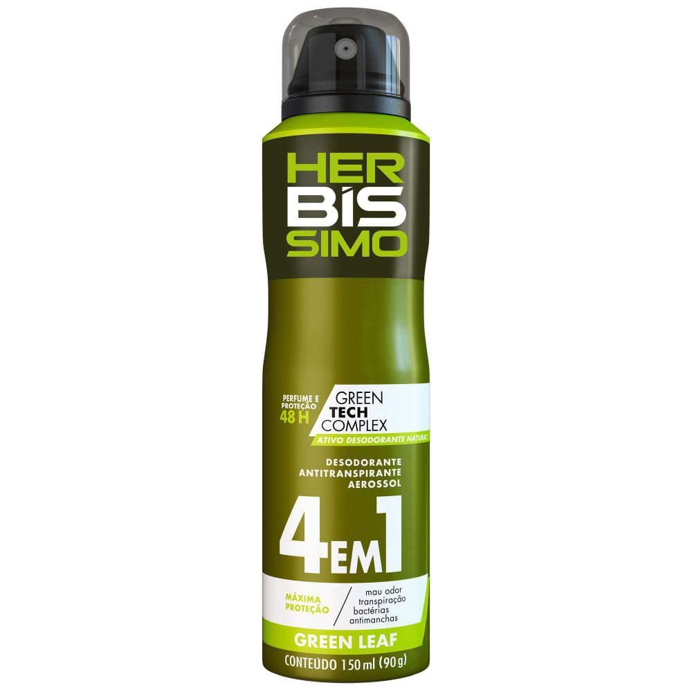 Desodorante Aerosol Herbíssimo Green Leaf 150ml