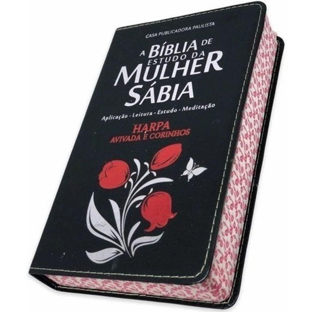 Bíblia Sagrada Pentecostal Feminina Com Harpa E Coros Tulipas Evangélica