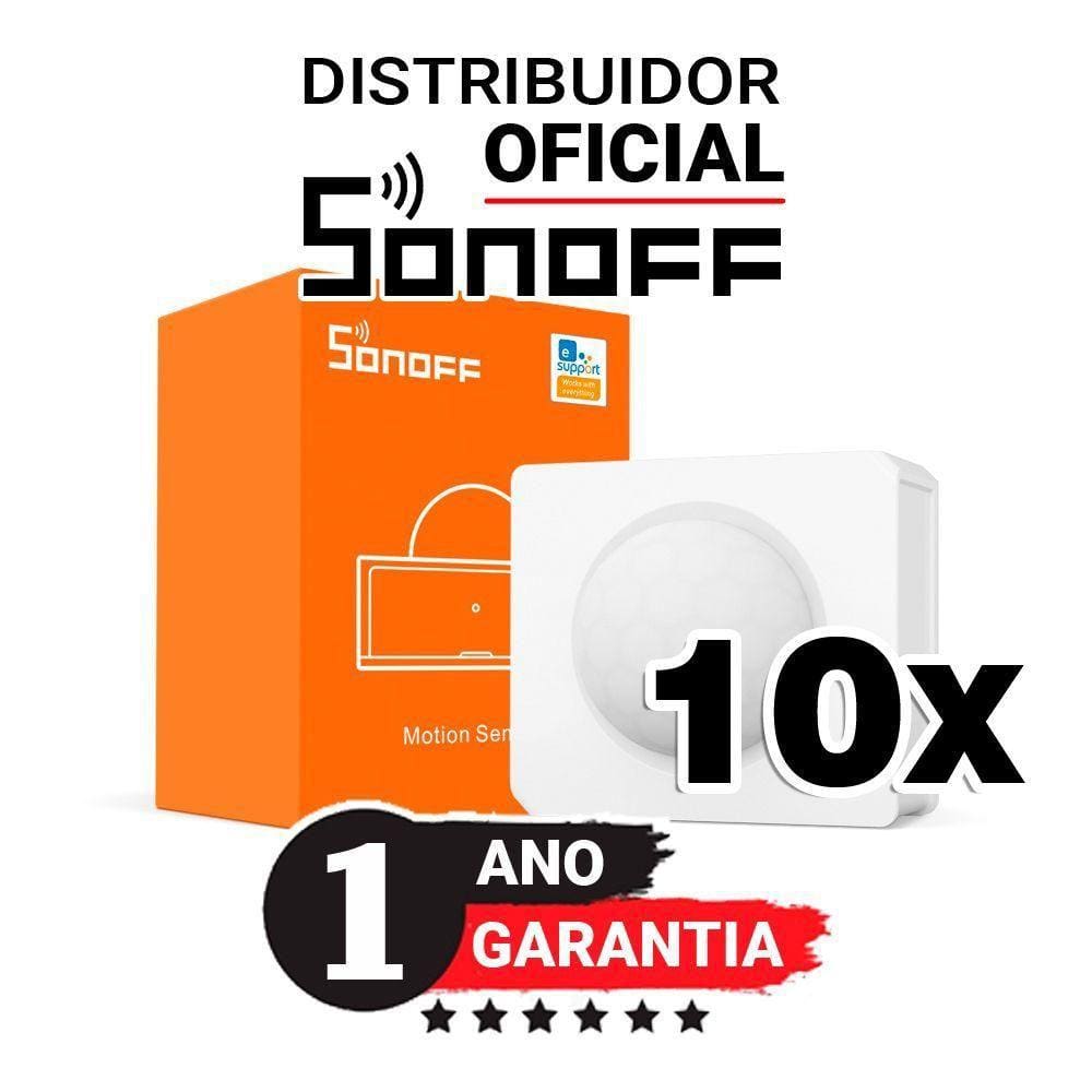 Kit Com 10 Unidades Sonoff Snzb-03 Sensor Presença