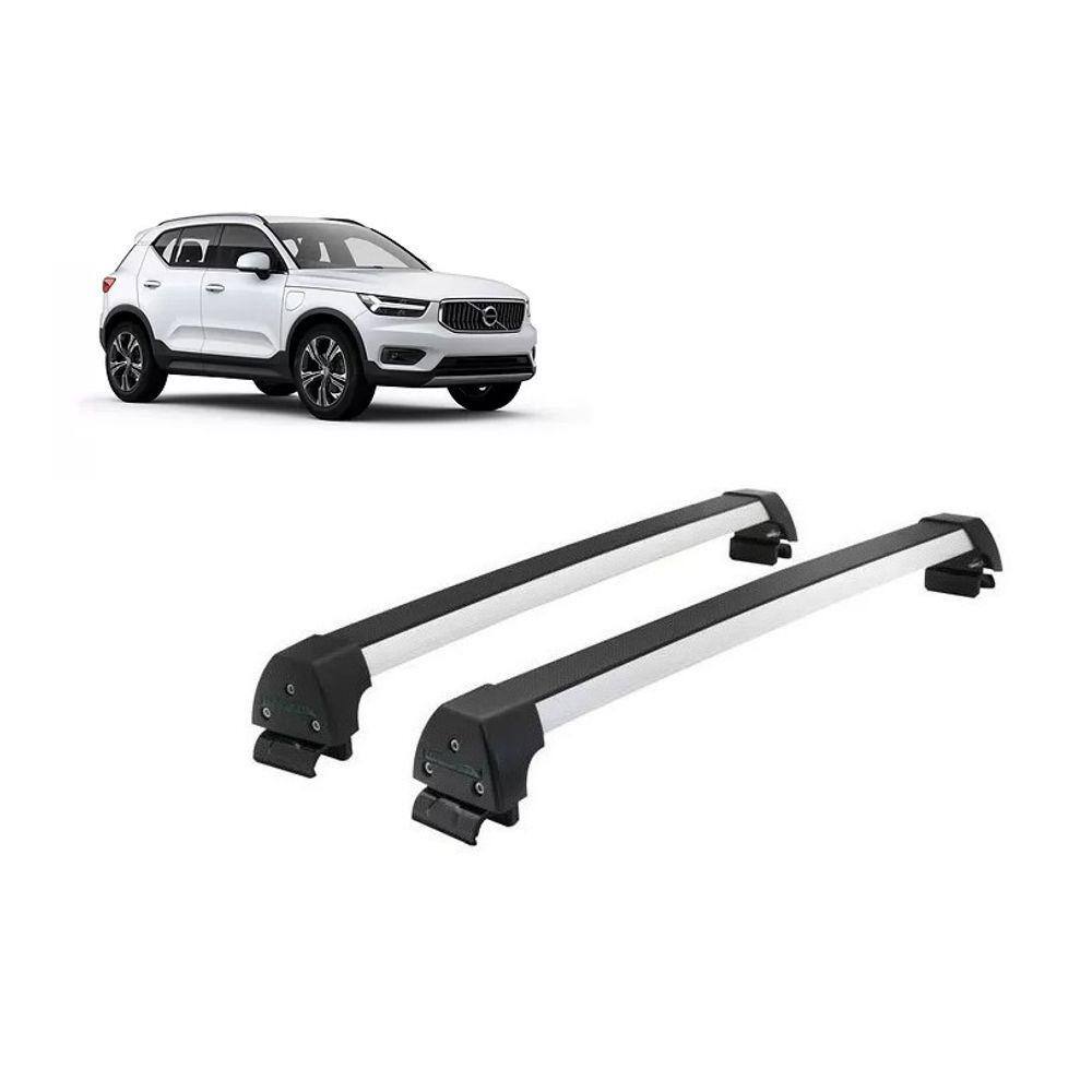 Rack Teto Alumínio Prata VOLVO XC40 a partir de 2018