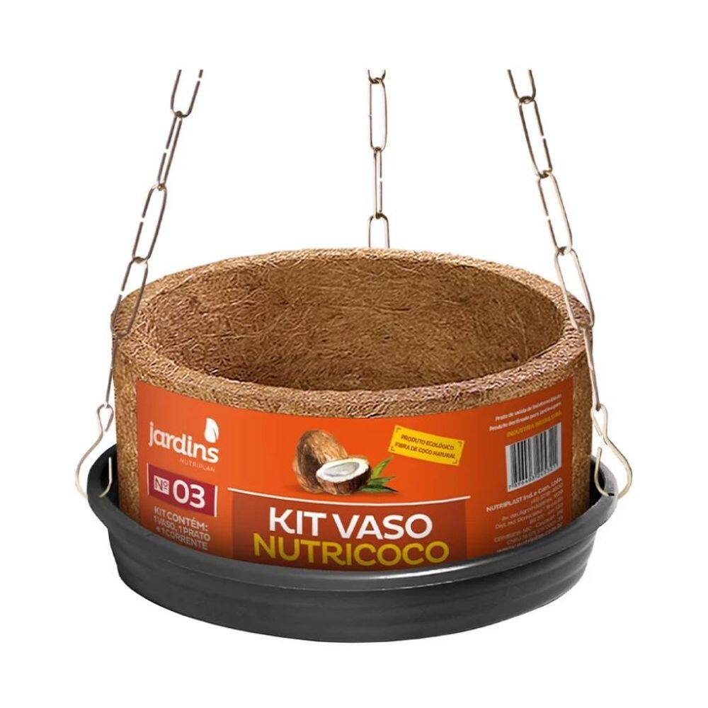 Vaso Redondo Completo N04 Fibra De Coco - Nutriplan