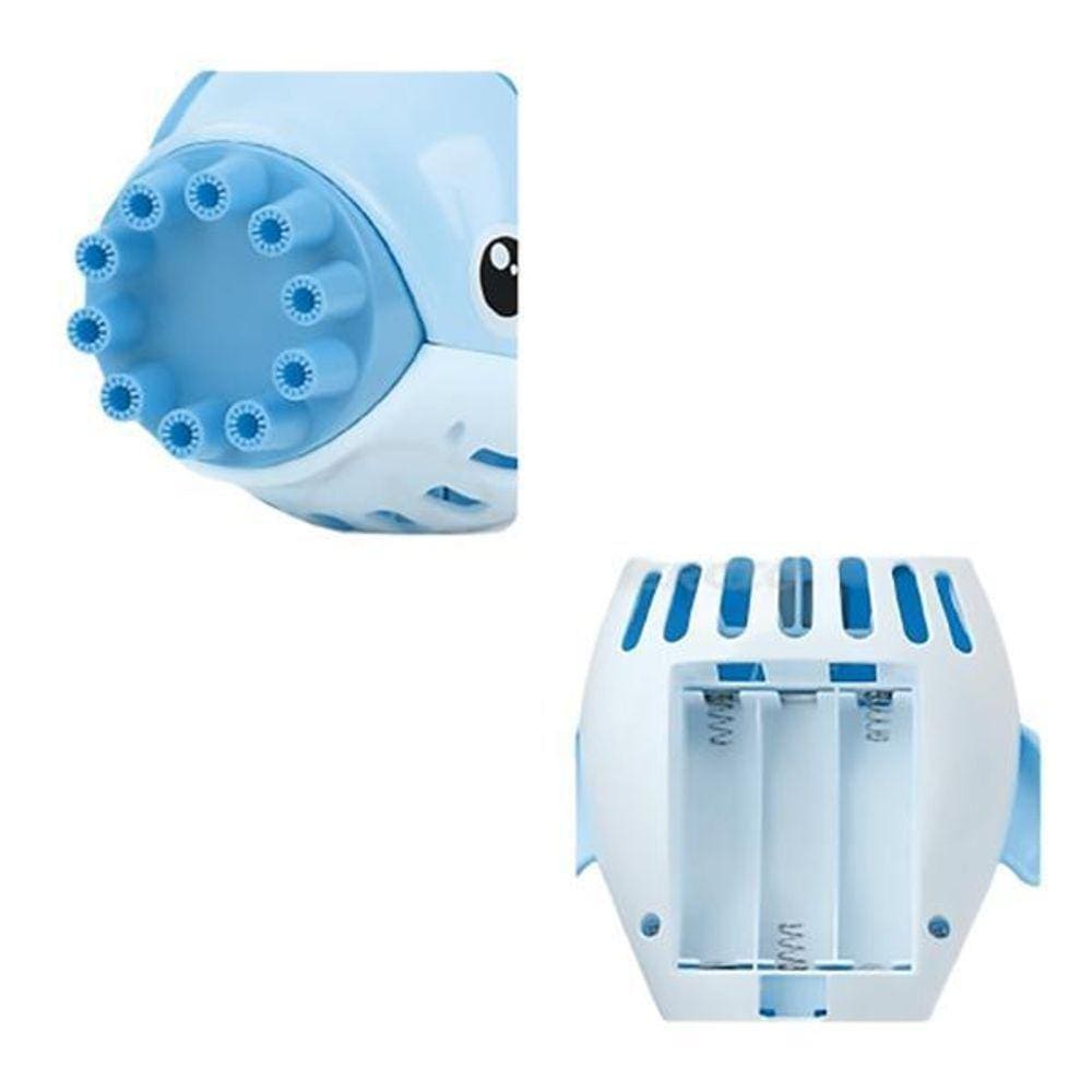 Golfinho Bolhudo Lança Bolhas Sabão Criança Infantil Azul 11