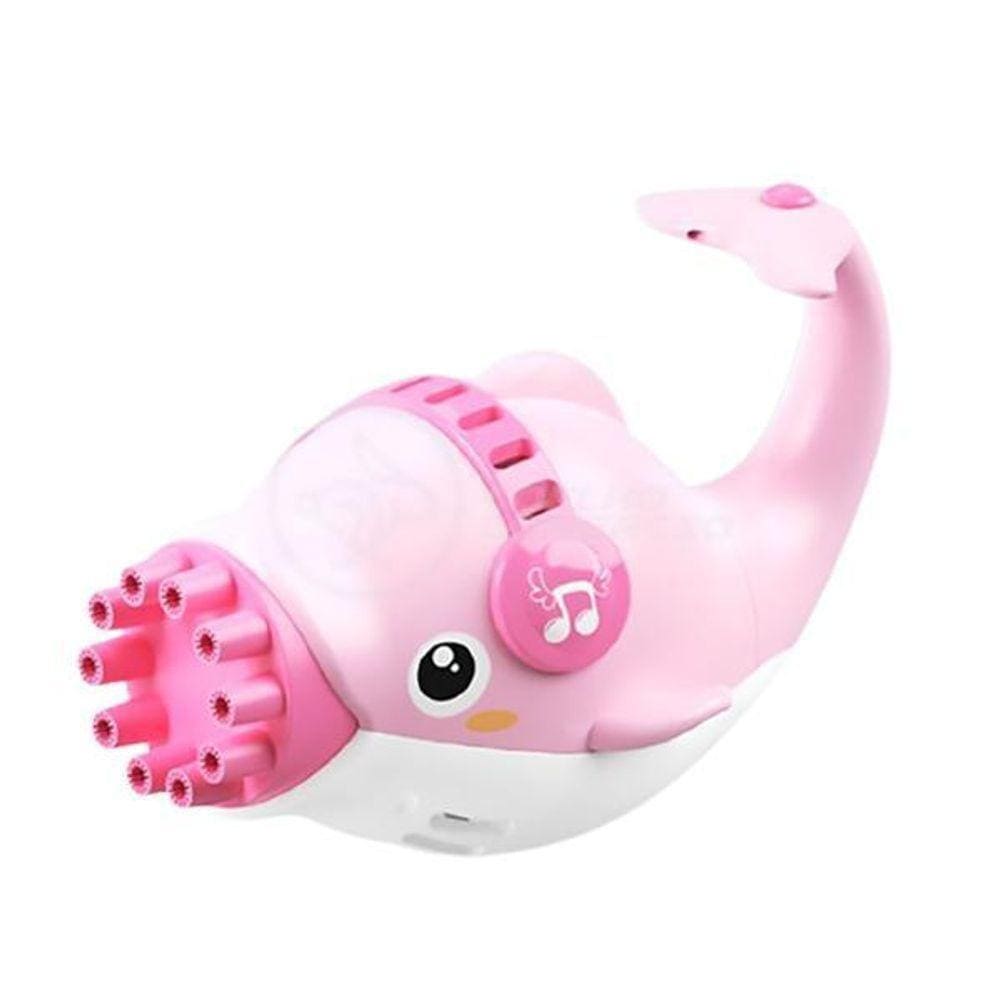 Golfinho Bolhudo Lança Bolhas Sabão Criança Infantil Rosa 10