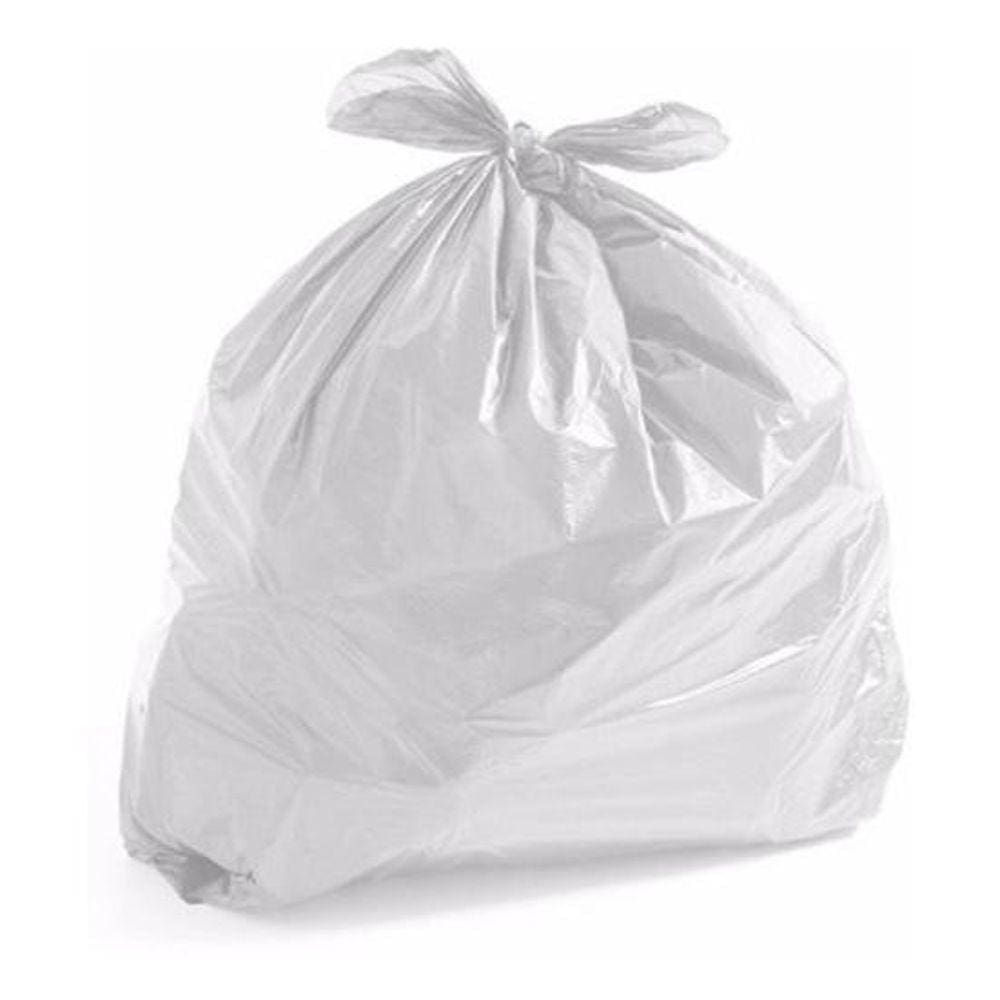 Saco De Lixo 100 Litros Branco Comum 100 Unidades