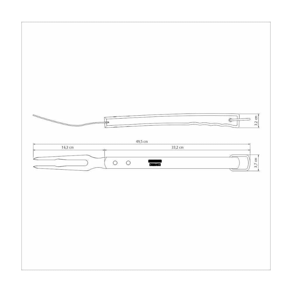 Garfo Trinchante Tramontina Churrasco Inox 47,1 Cm