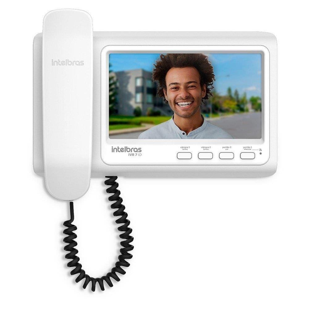 Vídeo Porteiro Intelbras IVR 7 ID, LCD 7”, Monofone, Branco