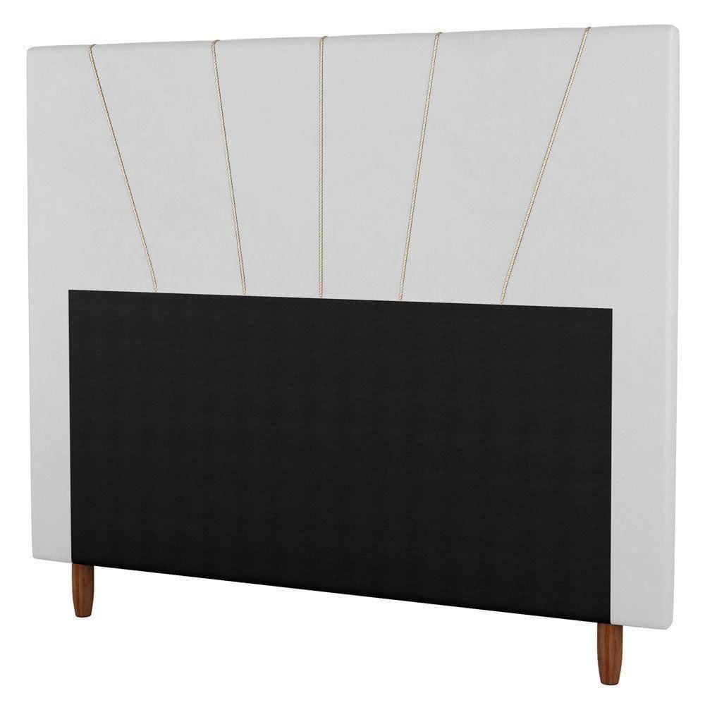 Cabeceira Casal King Size 195cm Sintético Branco