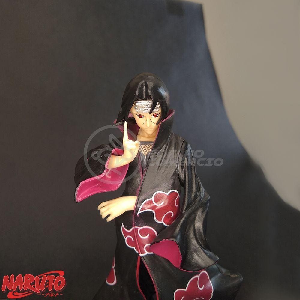 Brinquedo Action Figure Itachi Uchiha Akatsuki 18Cm Colecionável Universo Shippuden Ninja Ultimate