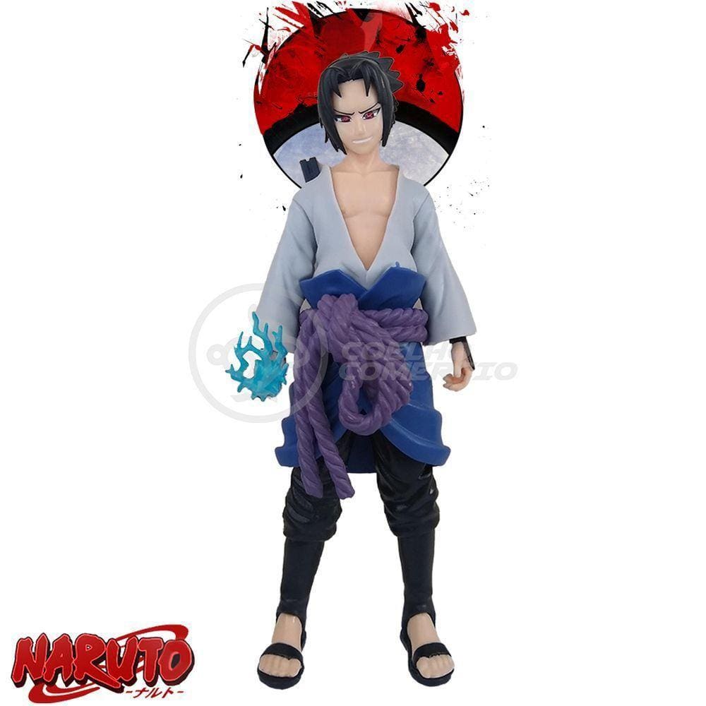 Brinquedo Action Figure Sasuke Uchiha Shippuden 18Cm Colecionável Universo Ninja Ultimate