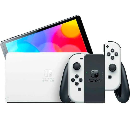 NINTENDO SWITCH OLED BRANCO - Escorrega o Preço