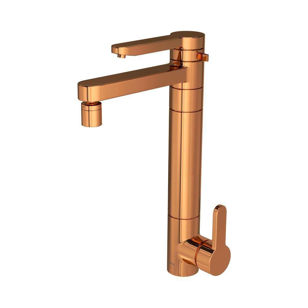 Torneira Misturador Monocomando Deca Twin 2240.GL.RD com Filtro de Bancada Red Gold