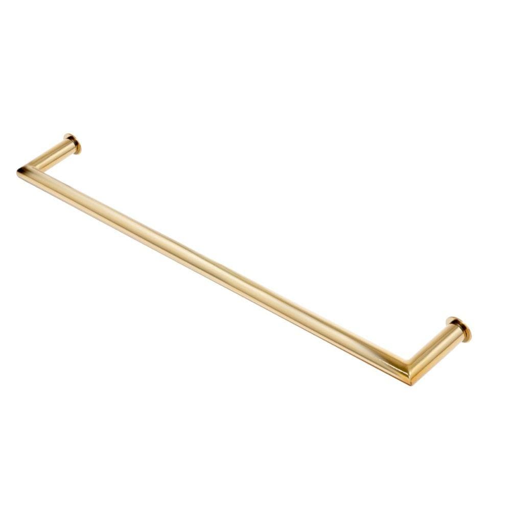 Porta Toalha Toalheiro de Rosto Banheiro 60cm em Aço Inox Dourado Linha Tessália Stainless TE502934