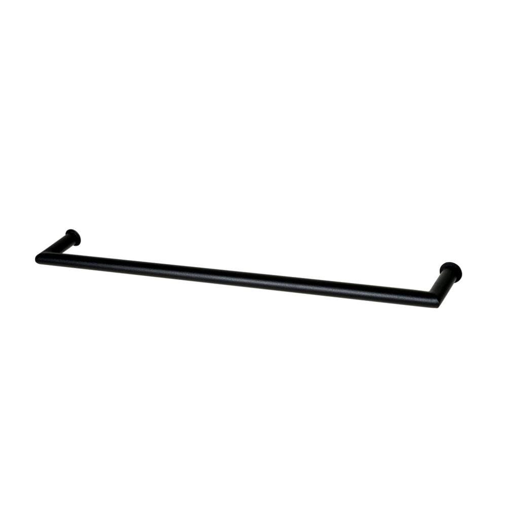 Porta Toalha Toalheiro de Banho Banheiro 60cm em Aço Inox Black Matte Linha Tessália Stainless BLK503032
