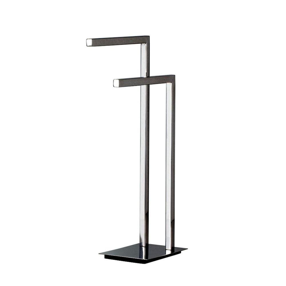 Toalheiro Duplo Pia Bancada Lavabo Porta Toalhas 45cm Banheiro Aço Inox Polido Linha Larissa Stainless LA10713