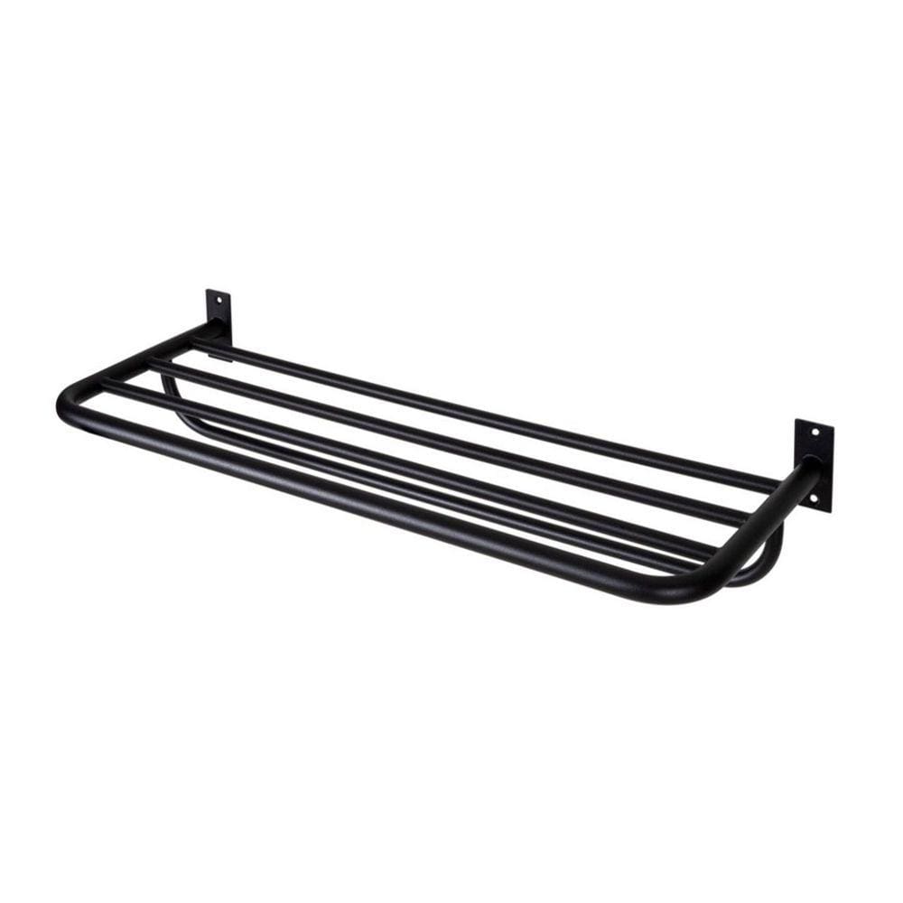 Toalheiro de Banho Banheiro Hotelaria Triplo 63,1cm em Aço Inox Black Matte Stainless BLK501889