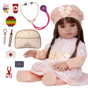 Boneca realista tipo bebe reborn yasmin 1172 sid nyl