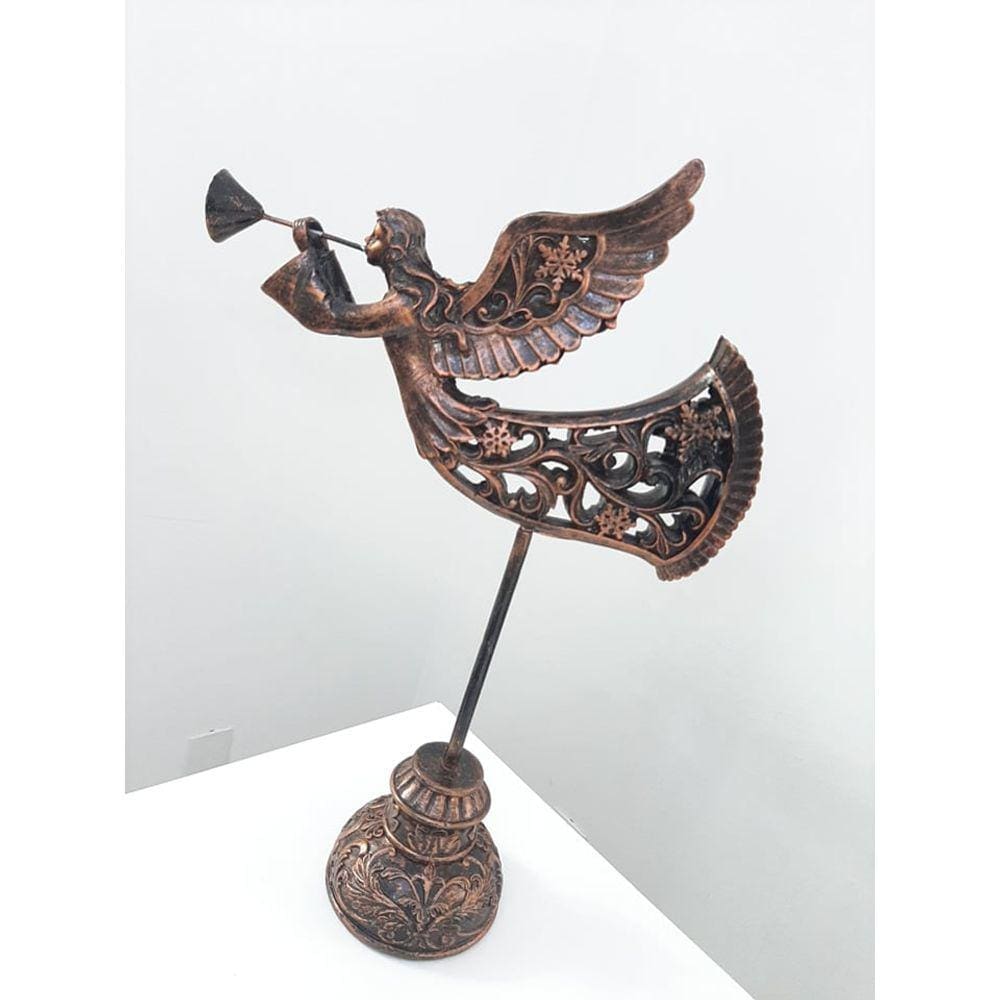 Anjo Voador Resina Bronze 40 x 28 cm