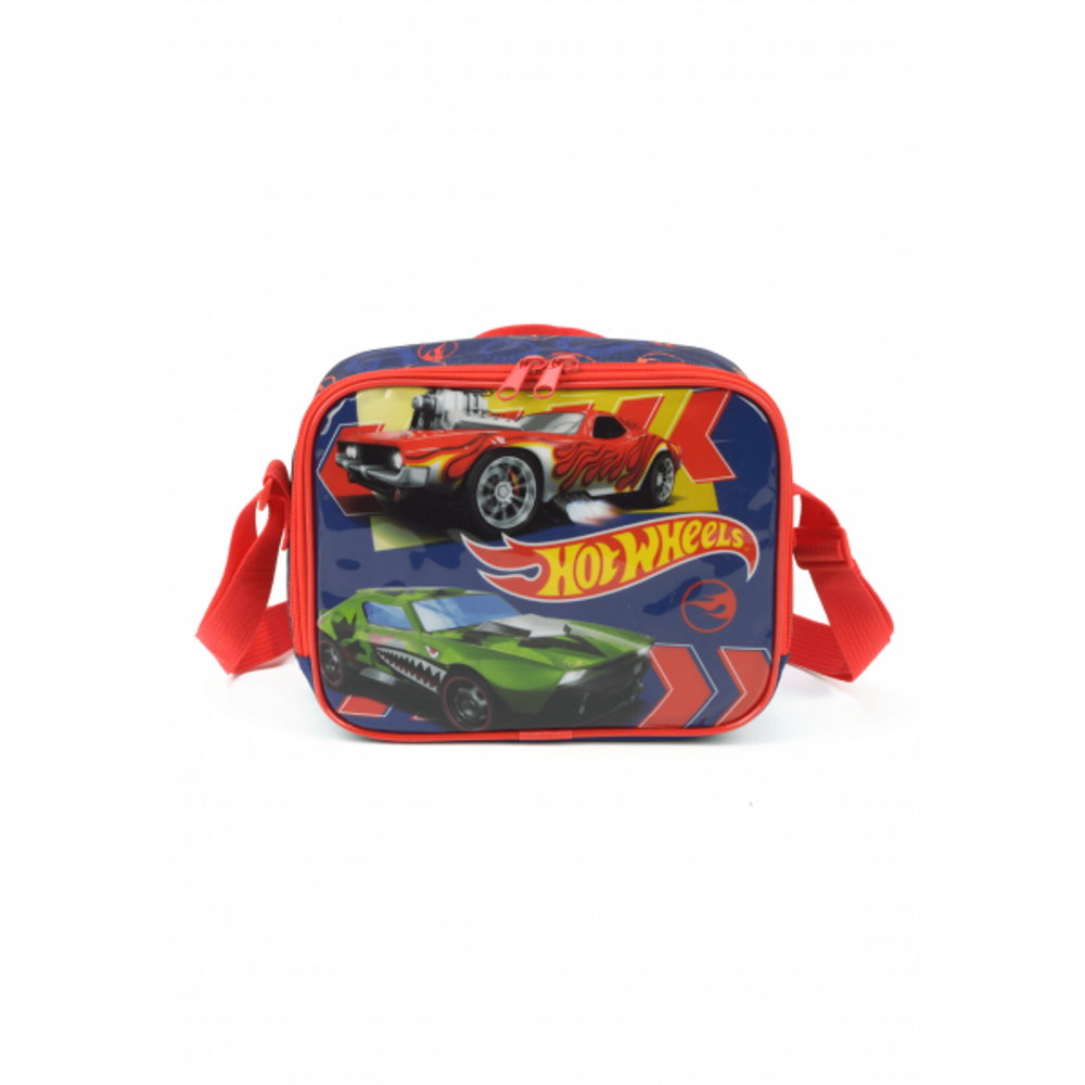 Lancheira Escolar Termica Hot Wheels Azul - Luxcel