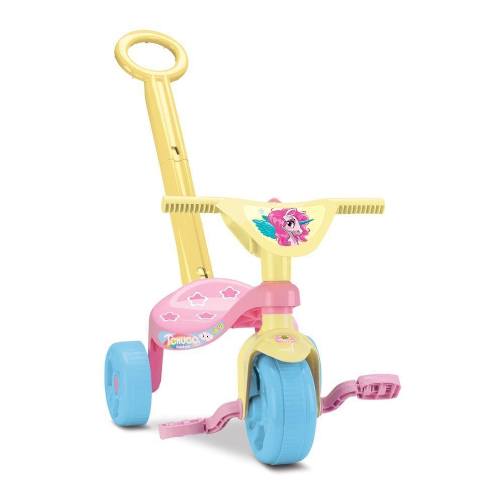 Triciclo Motoca Infantil Princesa Judy Com Haste Tchuco Samba Toys