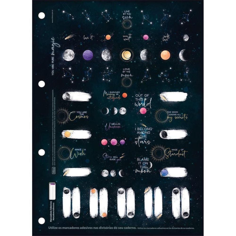 Refil Magic Universitário Fichário Grande Caderno Argolado