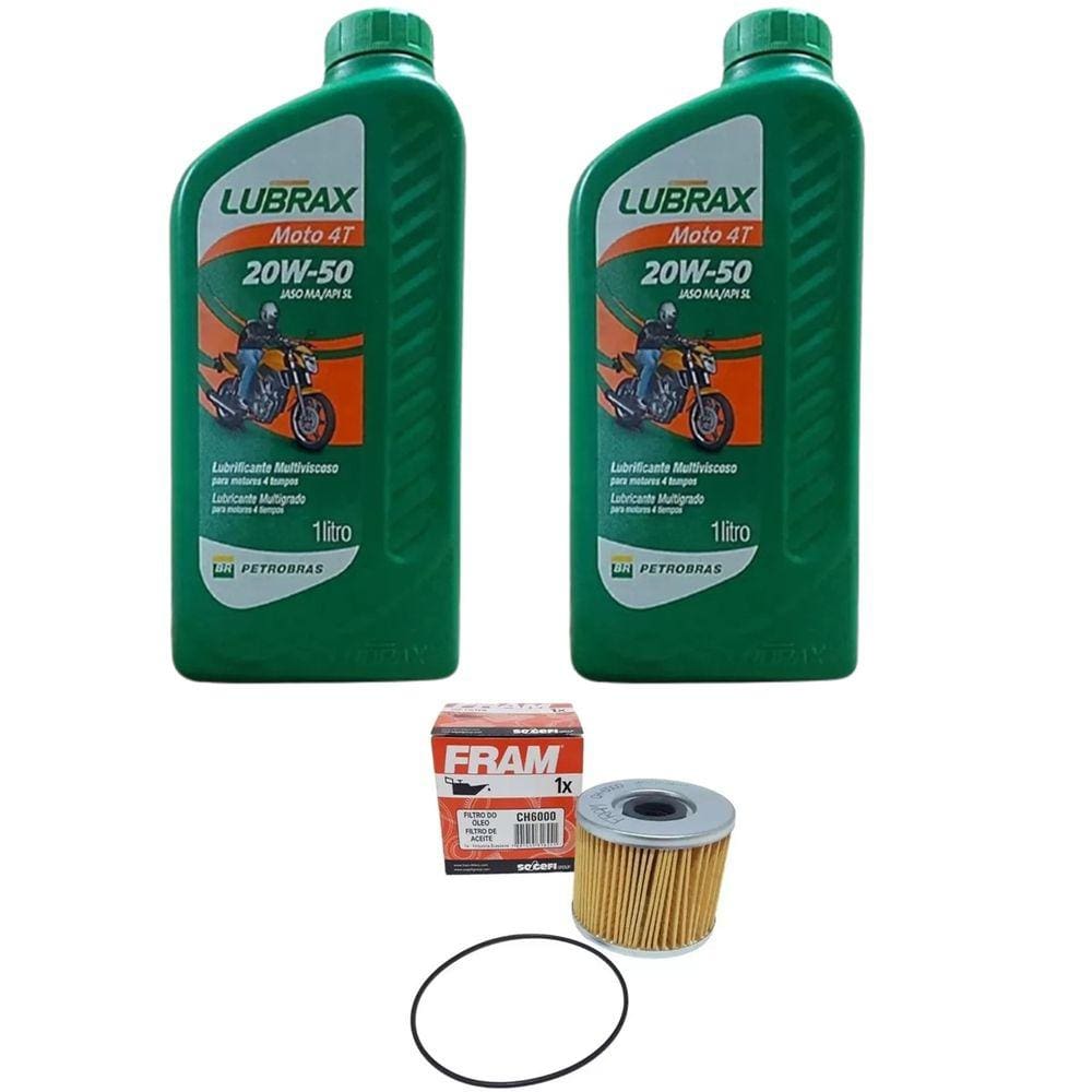 Kit 2 Litros De Oleo Mineral + Filtro Oleo Suzuki/ Gs 500
