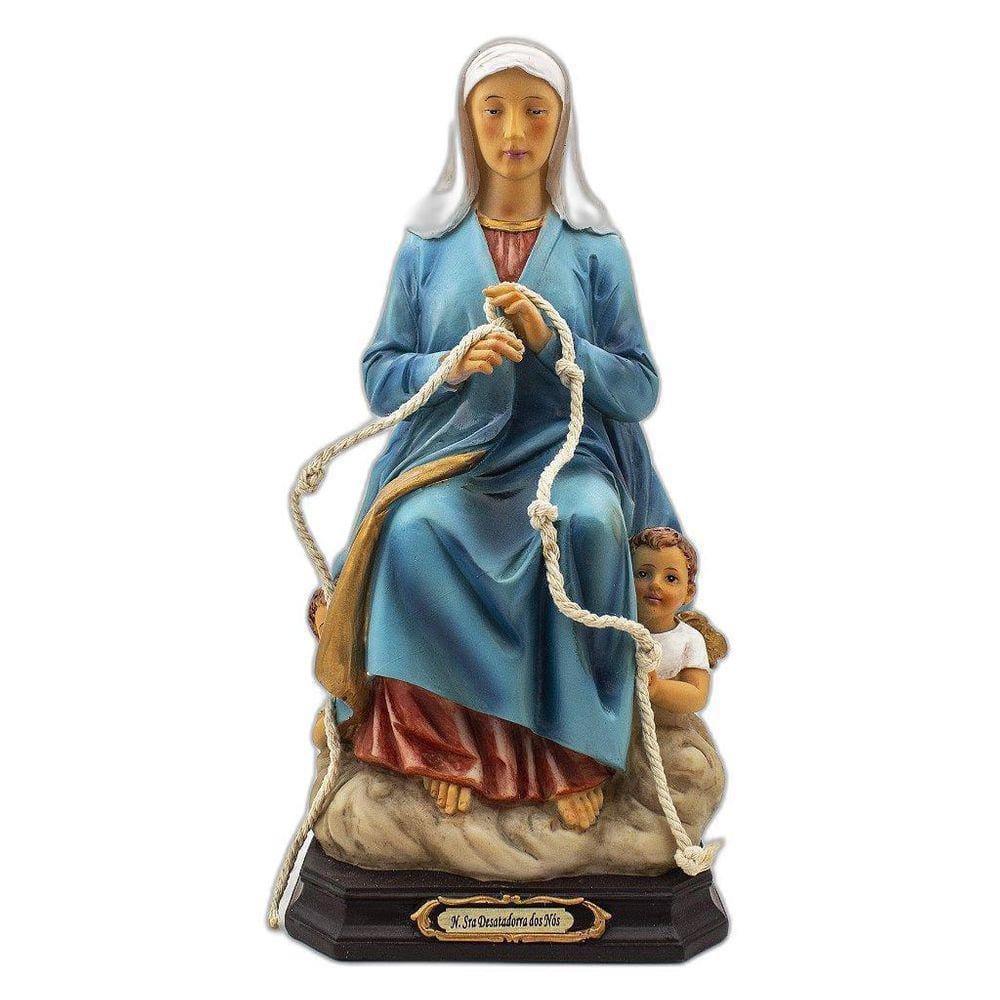 Imagem Nossa Senhora Desatadora Dos Nós Sentada Importada