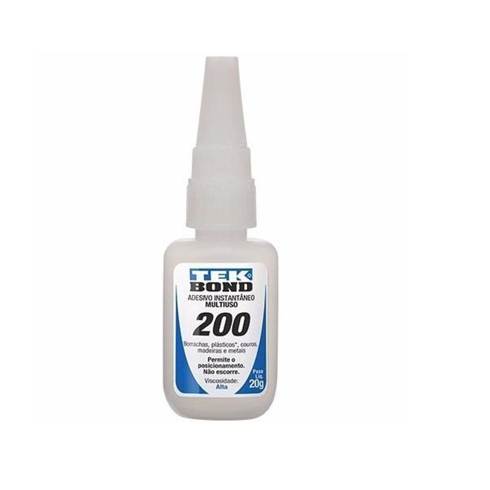 Adesivo Cola Instantânea Tek Bond 200 20g - 6 Peças