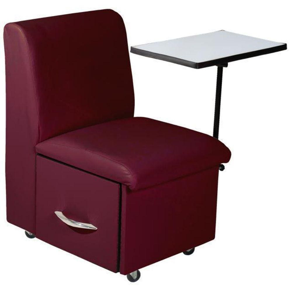Cadeira Ciranda De Manicure Corano Cor Vinho Modelo Premium