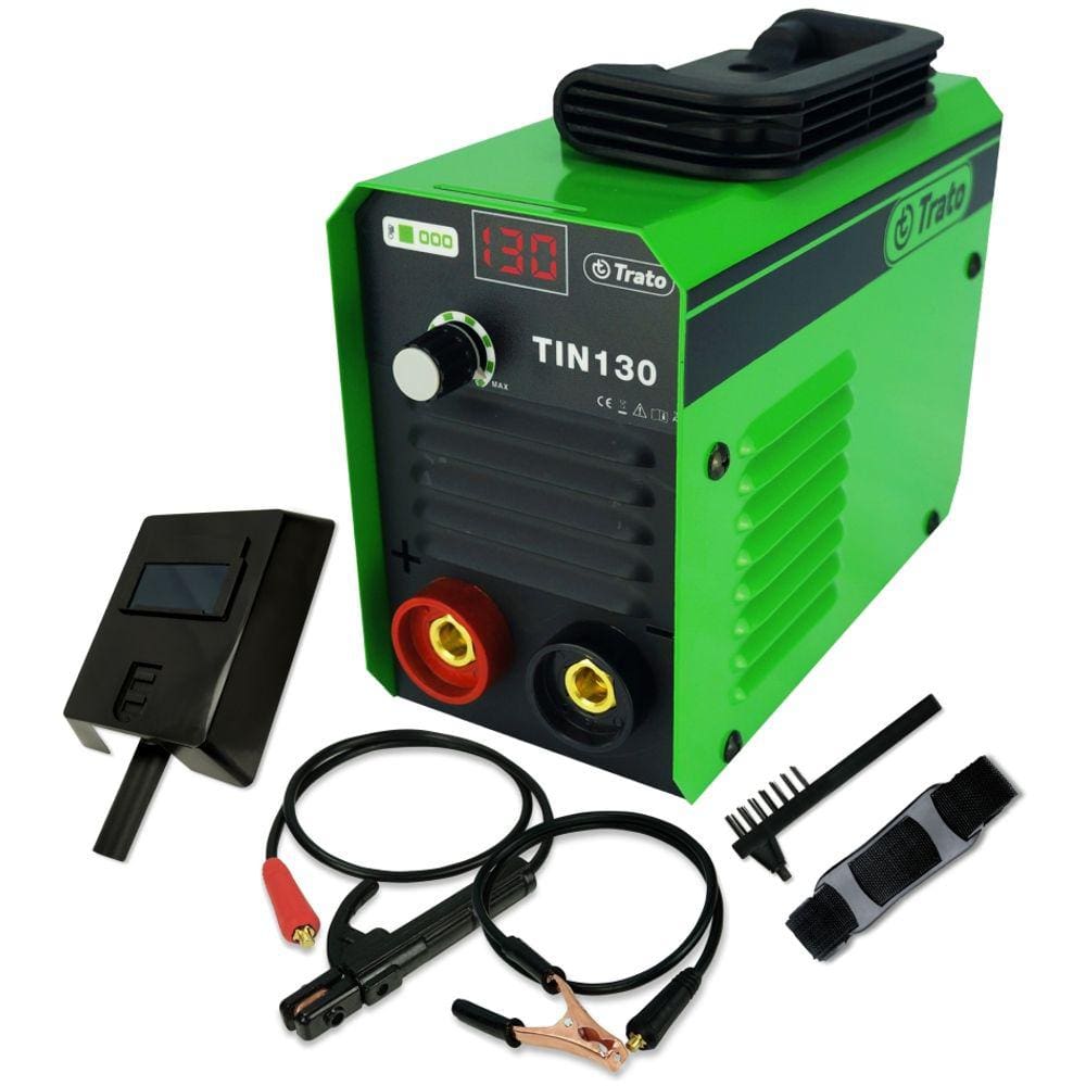 Máquina Solda Inversora 130a MMA TIN130 Trato - 220V