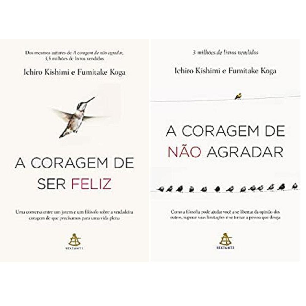 Kit 2 Livros Fumitake Koga A Coragem Ser Feliz + A Coragem
