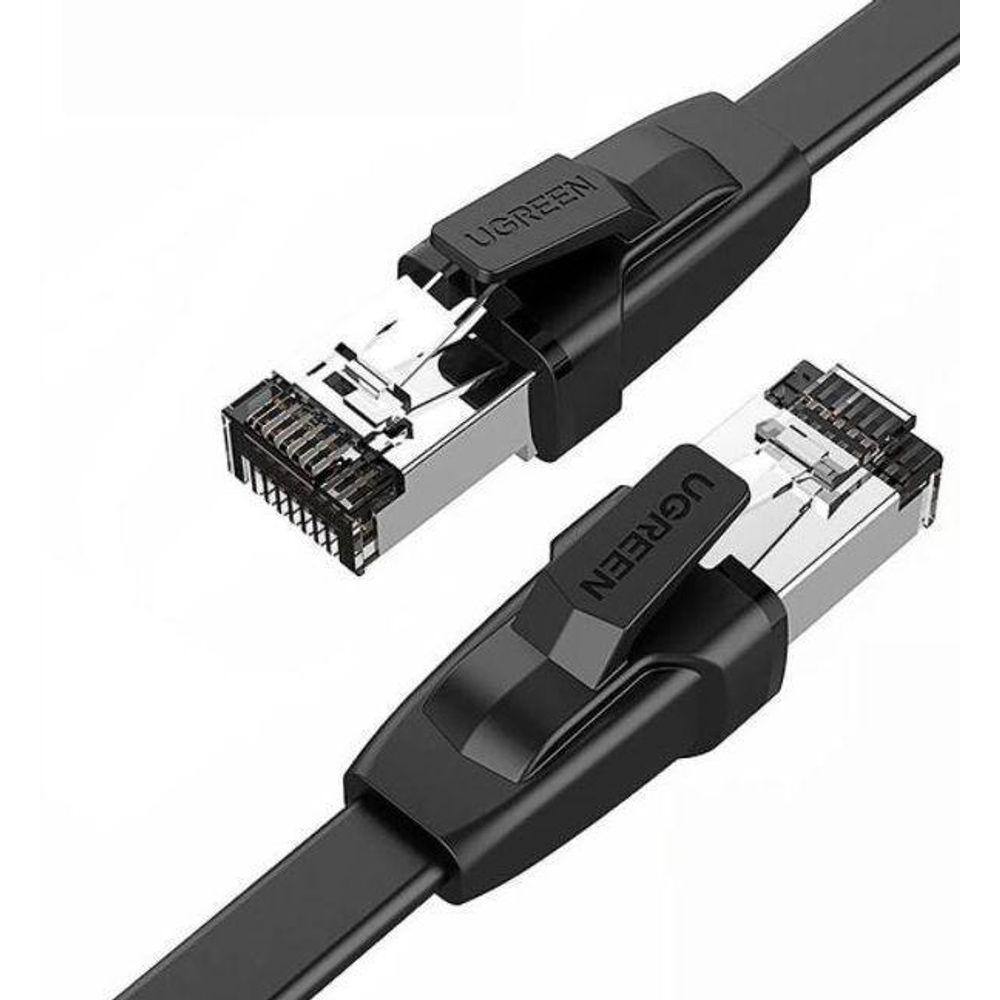 Cabo De Rede Categoria 8 Flat 3M 2000Mhz 40Gbps Blindado