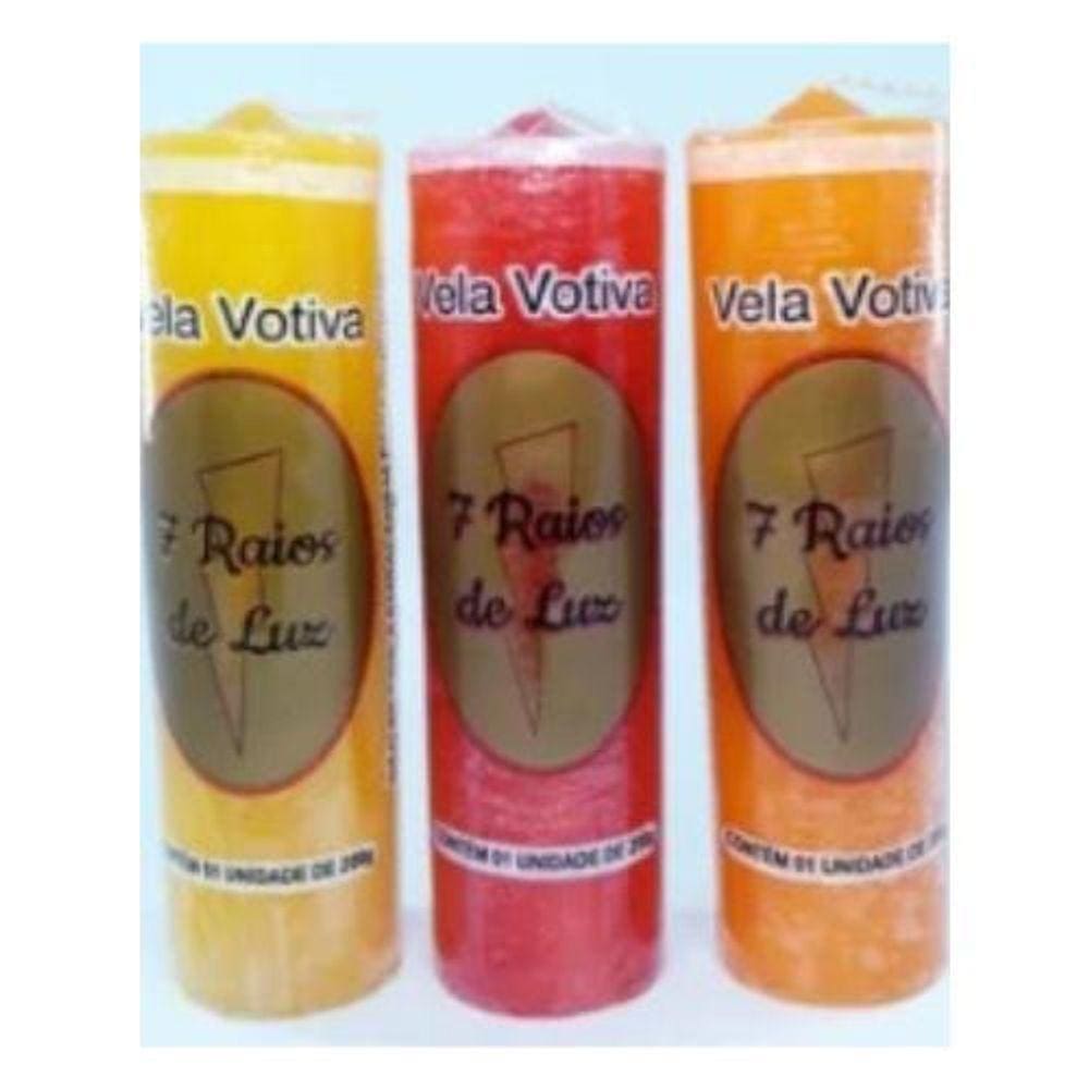 Kit 6 Und Velas Votiva 7 Dias Colorida - 210 Gr Cada